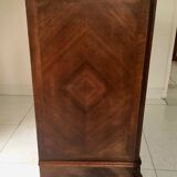 1940 chest of drawers inlaid wood and marble