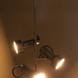 Plafonnier 3 spots en aluminium, 60's