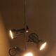 3-spot aluminum ceiling light, 60s