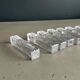 11 moulded glass knife rests - Ref 1167