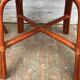 4 chaises bambou et cuir Roche Bobois 1960