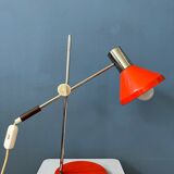 Mid-century red desk lamp