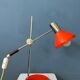Mid-century red desk lamp