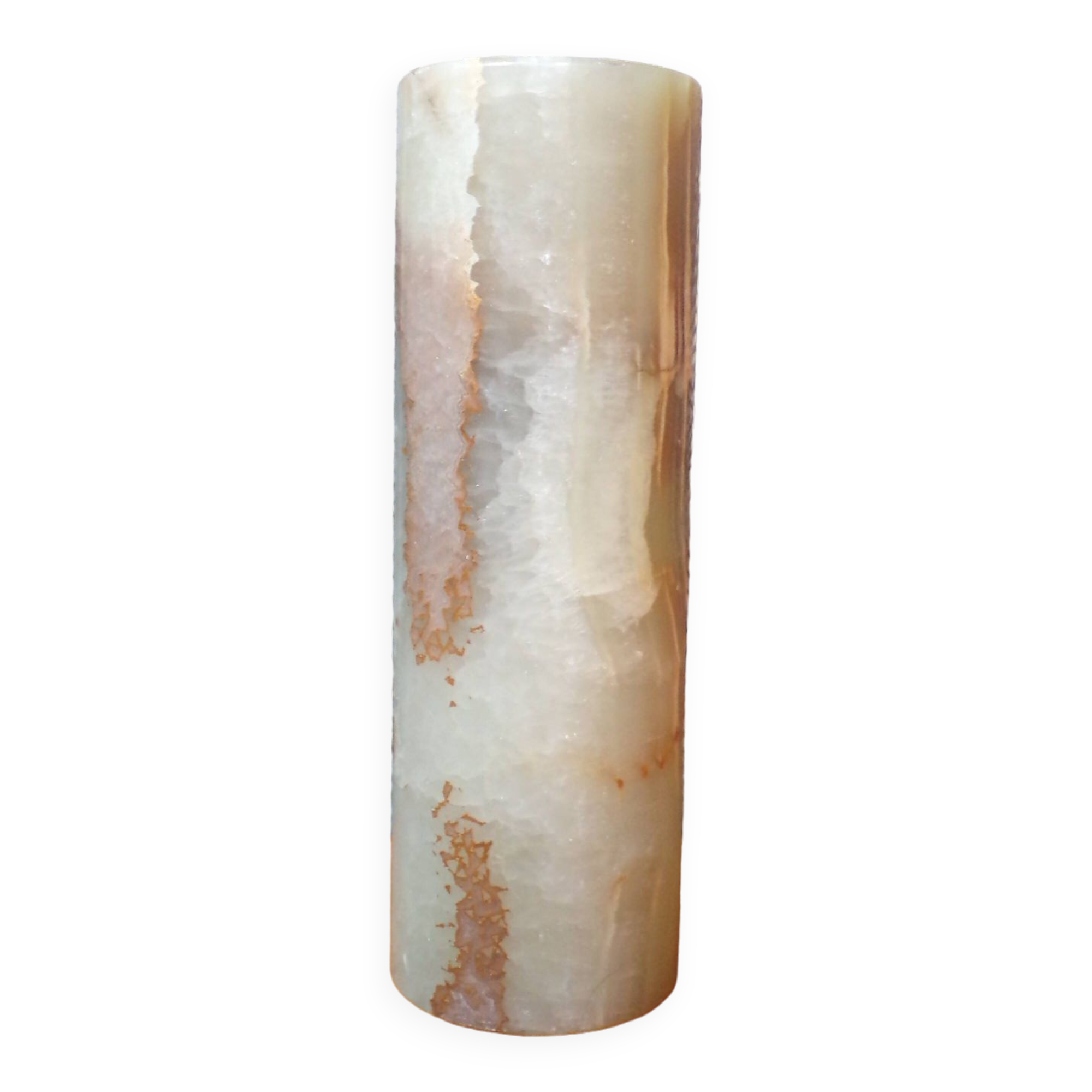 Vase rouleau en onyx h=20cm