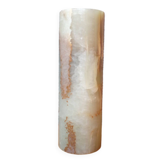 Onyx scroll vase h=20cm