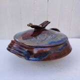 Large covered pot, soup tureen, glazed stoneware, Matthieu Liévois