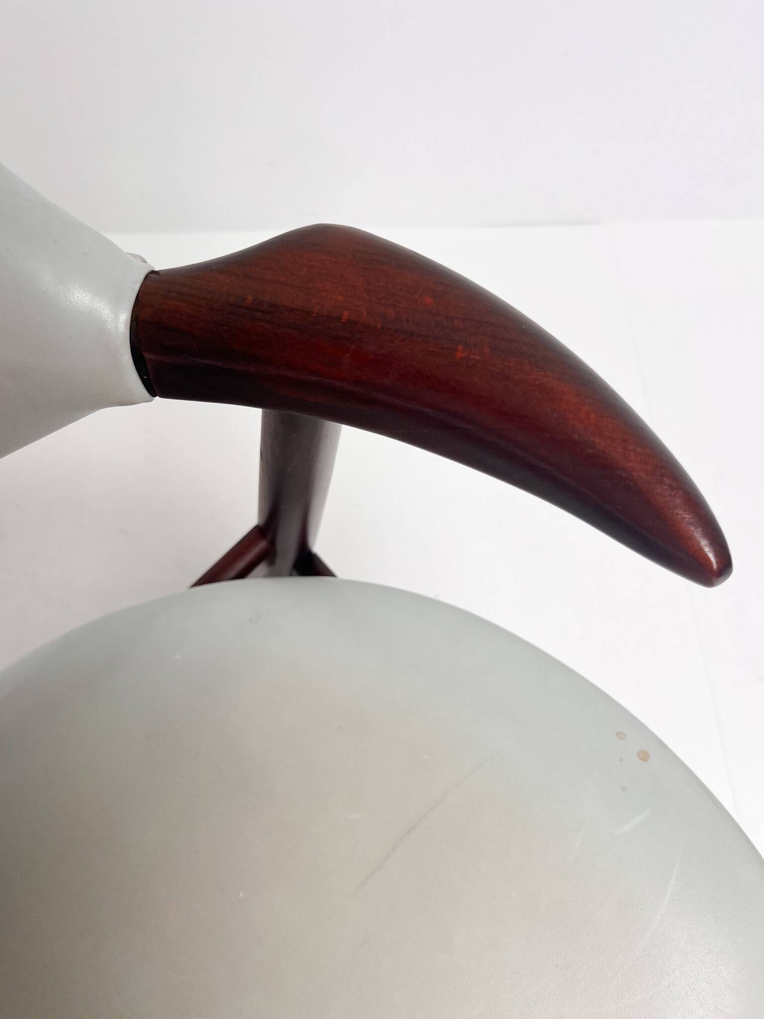 Grey colored cowhorn chair, 1970s