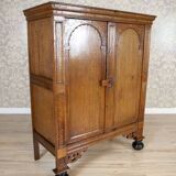 19th Century Dutch Mannerism Oak Cabinet