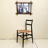Miroir ancien motif bambou