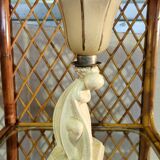 Lampe Céramique Art Déco 1930 Signé Fontinelle