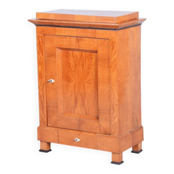 Small Antique Biedermeier Cabinet in Ash and Spruce, 1830s