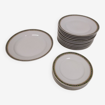 Service d'assiettes fraureuth porcelaine allemande