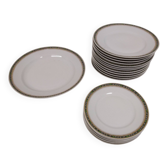 Service d'assiettes fraureuth porcelaine allemande