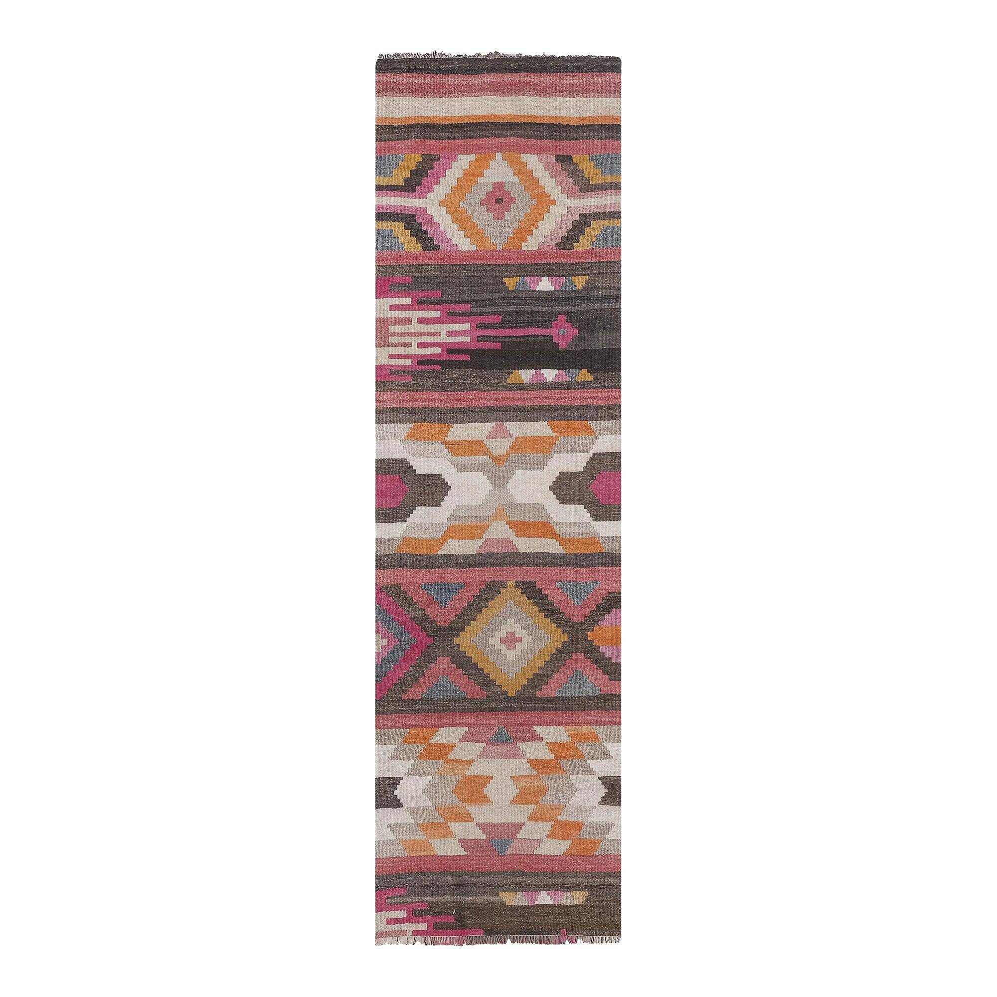 Vintage Turkish hallway rug 78x274 cm