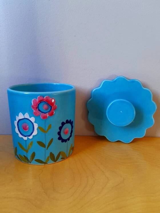 Italian ceramic box, 1970