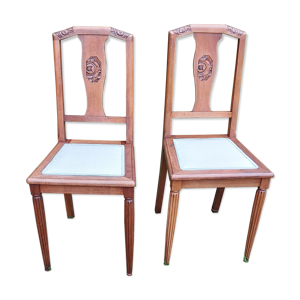 Paire de chaises art Déco