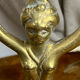 Chandelier, forme sirène, en bronze 