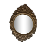 Brass mirror