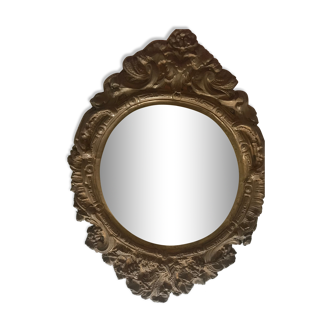 Brass mirror