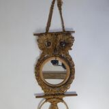 Miroir chouette hibou en macramé