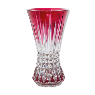 Val Saint Lambert crystal vase