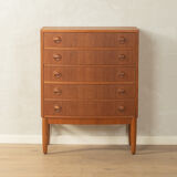 Elegant chest of drawers from the 1960s by Kai Kristiansen for FM Møbler