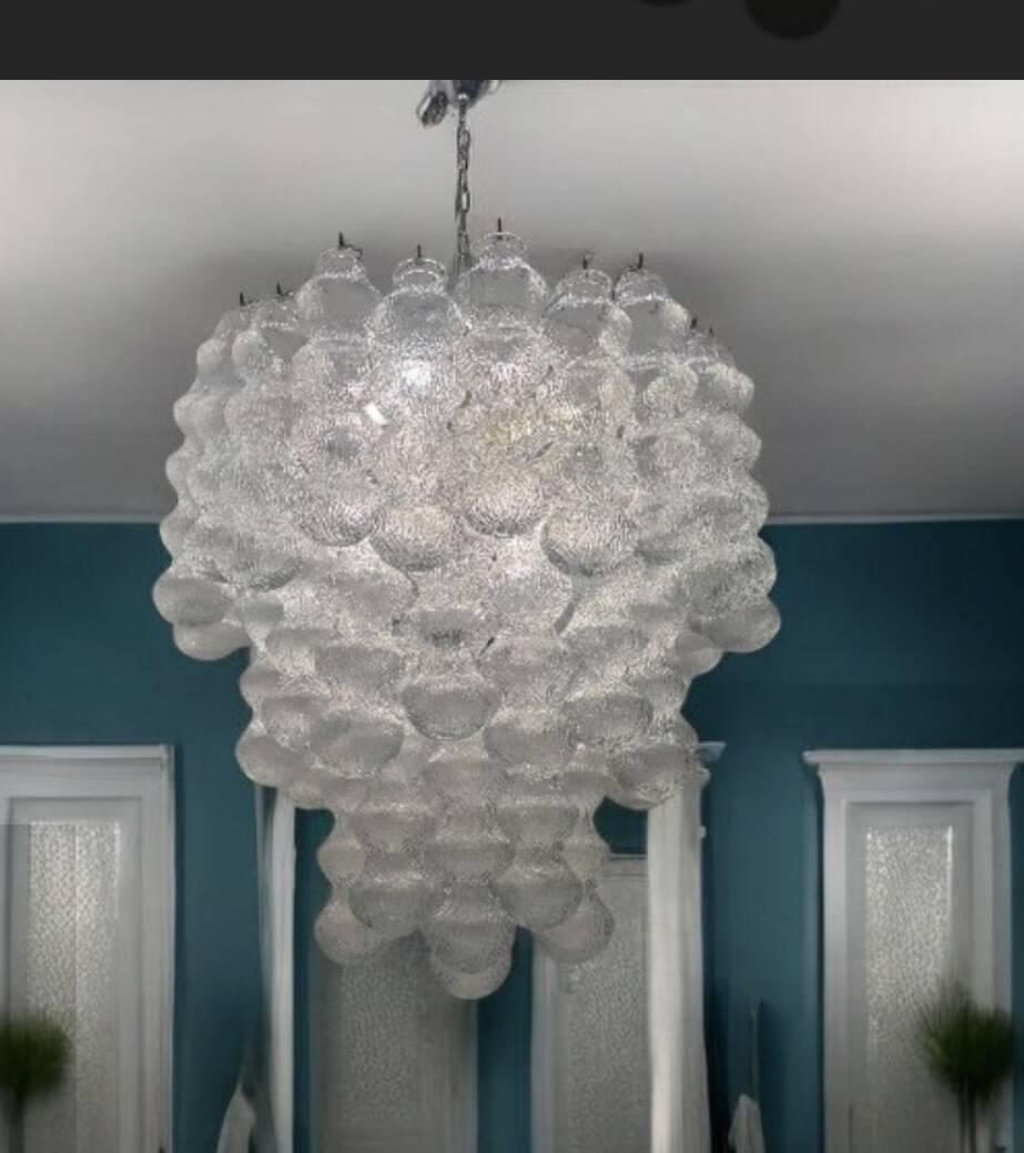Extra Large Extra Large Murano  Glass Chandelier, 1980s