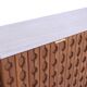Italian Sideboard Made of Solid Wood and Travertine, Contemporary Cabinet