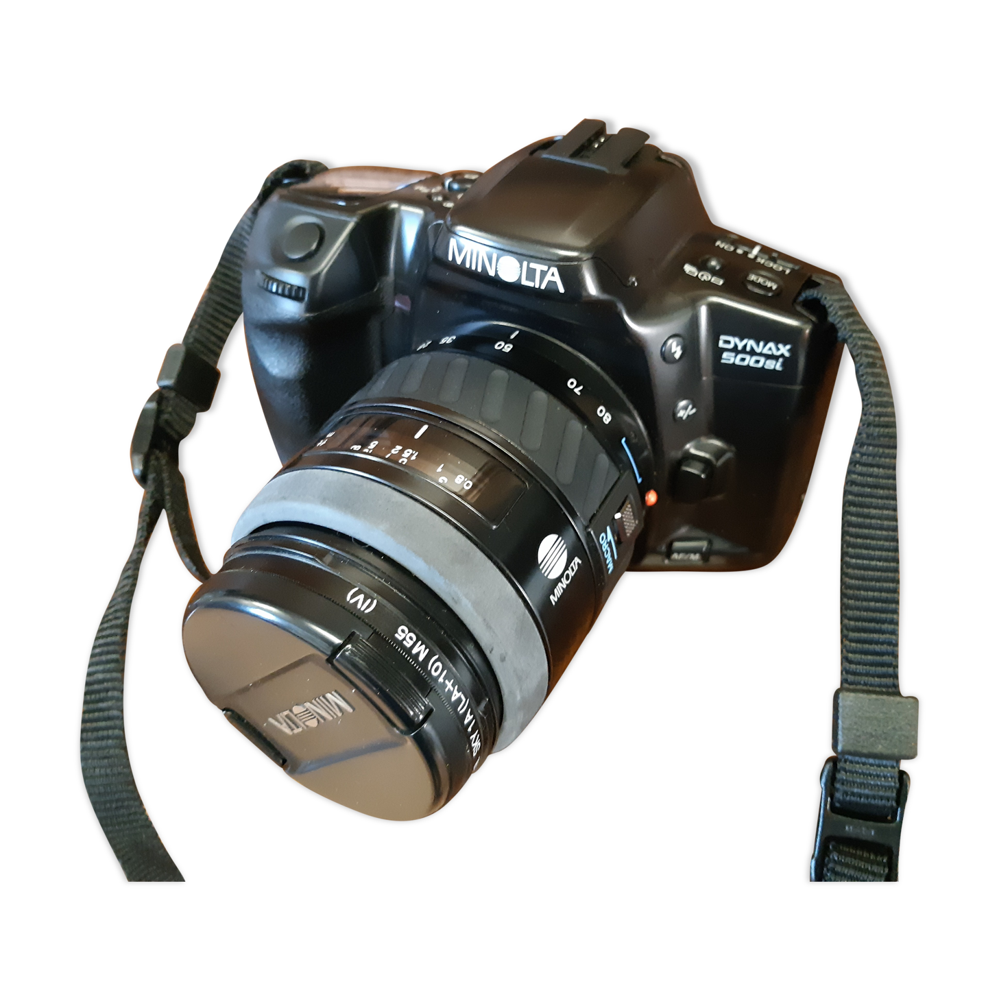 Minolta Dynax 500si Black Camera with Zoom AF 28-80mm Film