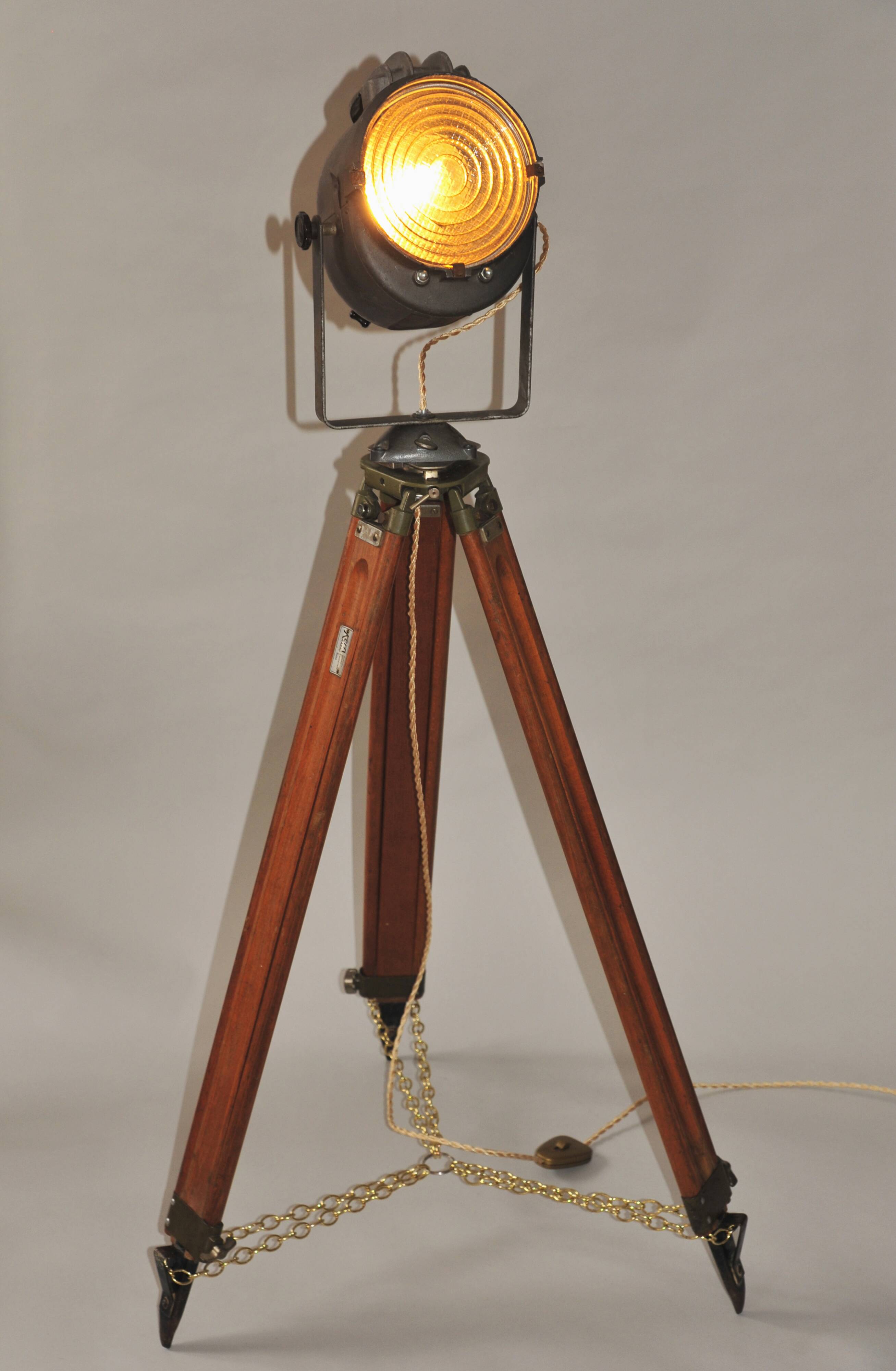 Cinema projector, Lita theatre on Kern wooden tripod 1950
