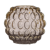 Vase en verre jaune 18cm