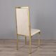 Set of 6 Vintage 1970s Chairs in Gold-Plated Brass, Designed by Renato Zevi