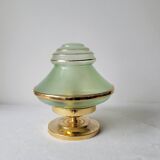Art Deco lamp in brass and glass