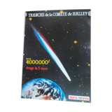 Original National Lottery Poster Slice of Halley's Comete 1986