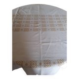 Nappe en coton brodée 130*280
