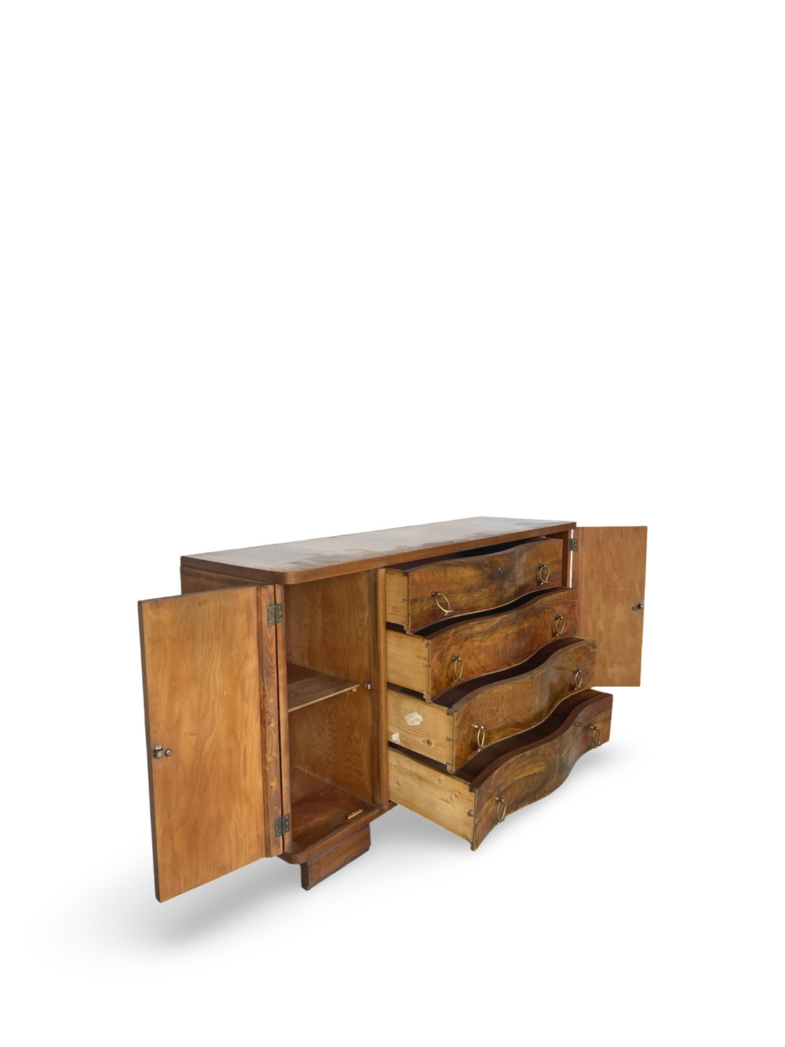 Italian Art deco walnut sideboard