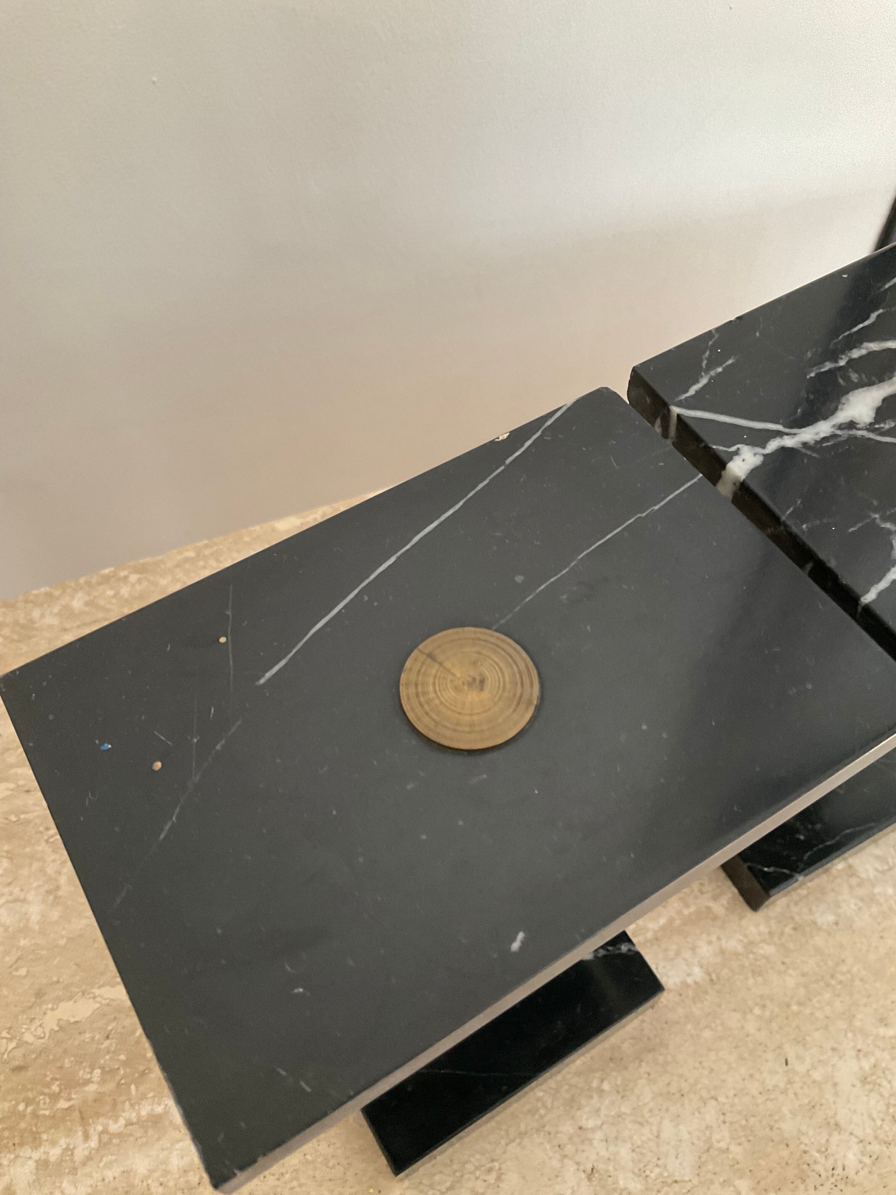 Pair of Art Deco marble bookends