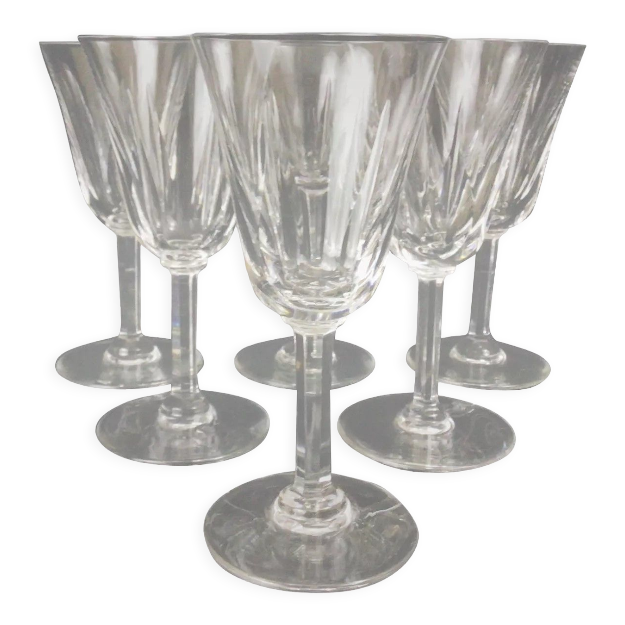 6 crystal wine glasses Saint-Louis model Cerdanya