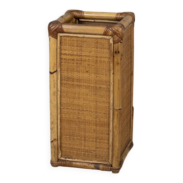 Vintage 1960s Italian design bamboo umbrella stand