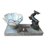 Lampe de chevet avec base en marbre
