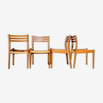 Set of 4 Danish Bramin chairs
