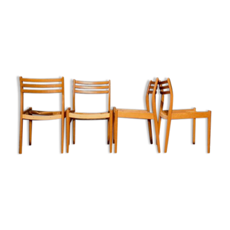 Set of 4 Danish Bramin chairs