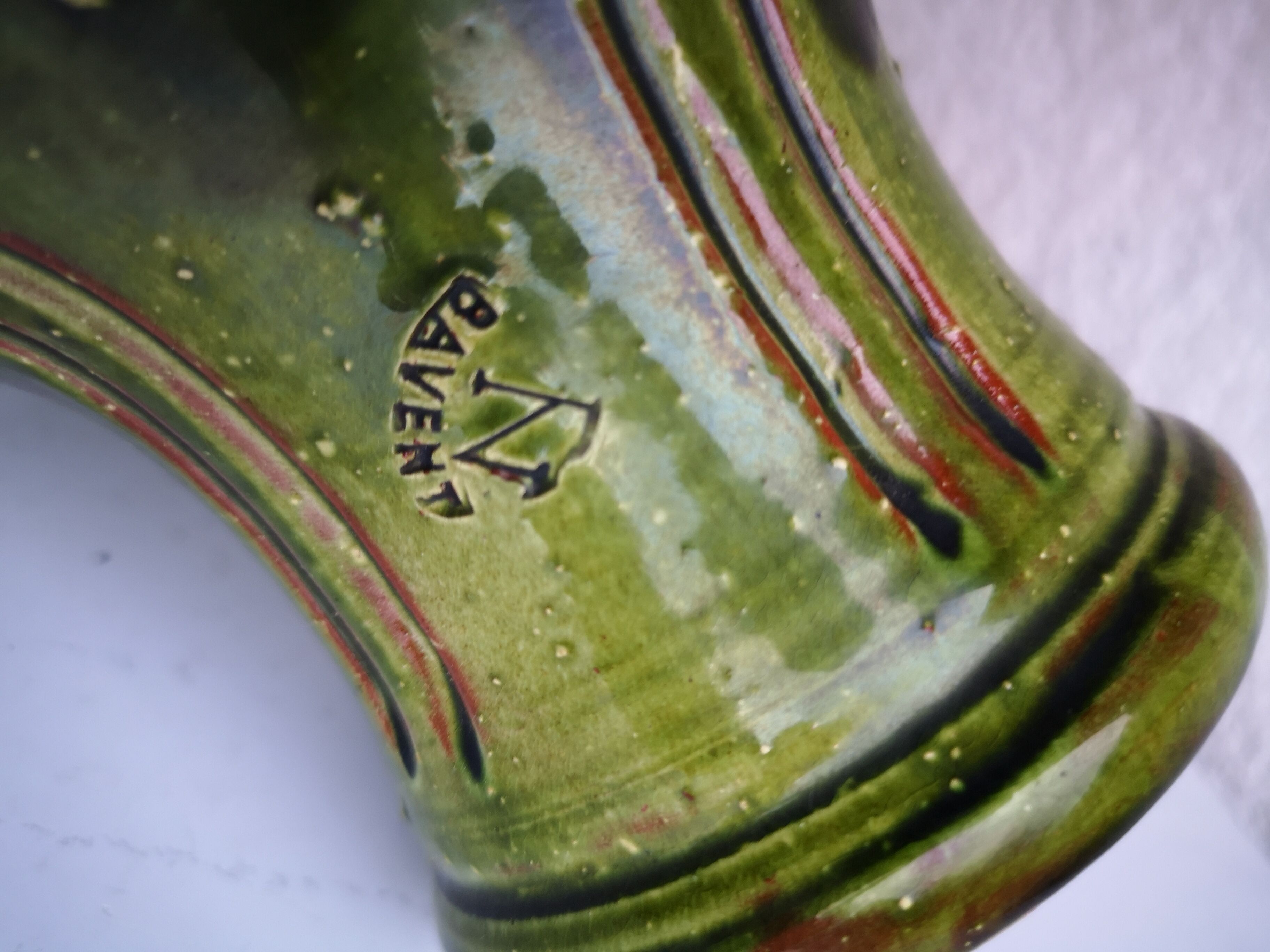 Pair of ceramic lamps