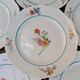Ensemble de 6 assiettes à dessert à motif de bouquet de fleurs 20.5cm