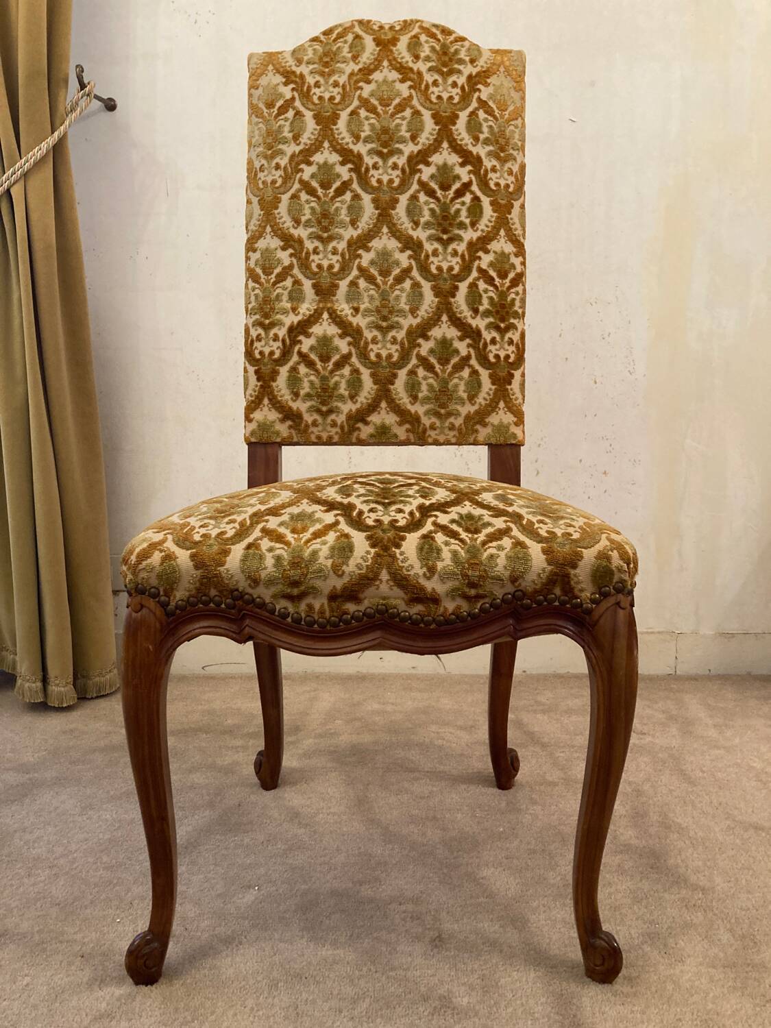 Louis XV style upholstered chairs