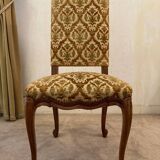 Chaises tapissées type Louis XV