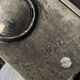 Old industrial wall light with counterweight.