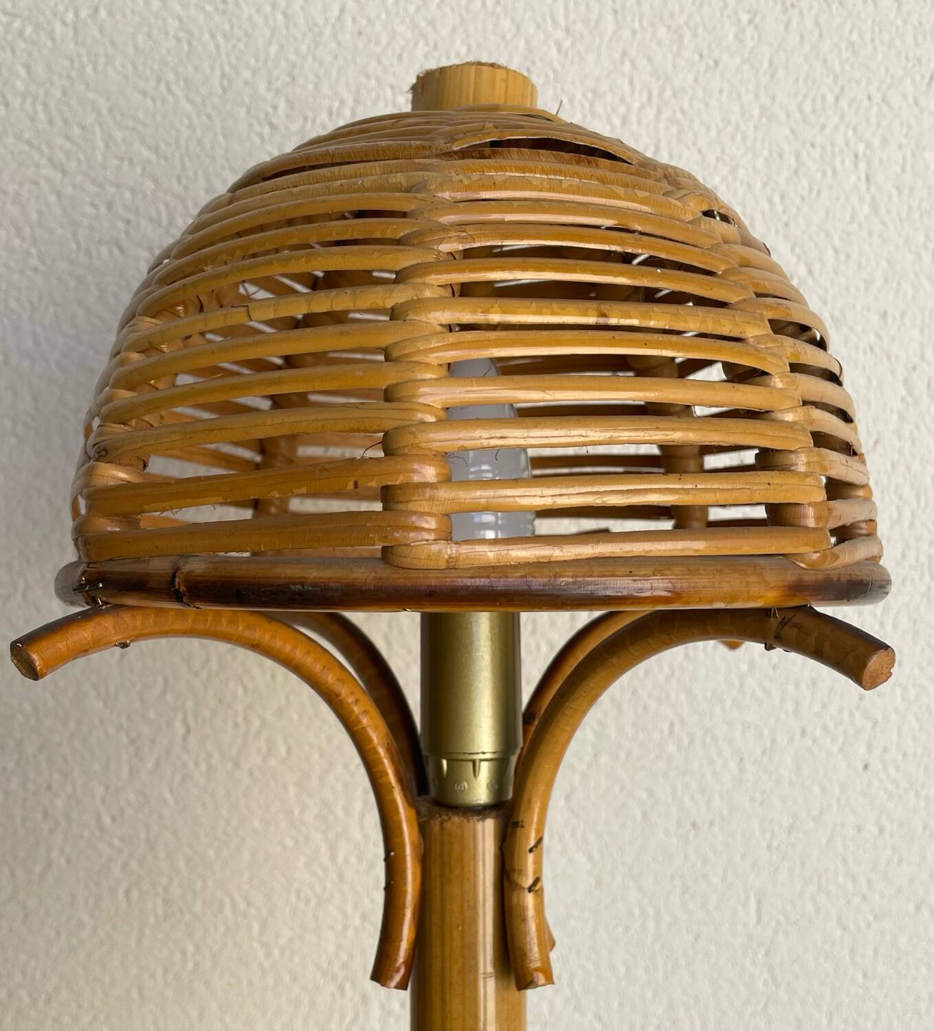 Vintage rattan lamp