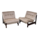 Paire de fauteuils scandinaves chauffeuses vintage 1960