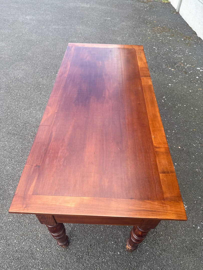 Wooden desk – Louis Philippe style – Furniture – Two drawers
